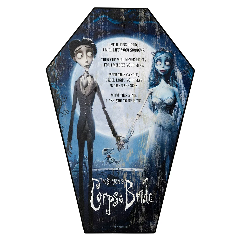 Corpse Bride Coffin Sign - 14 Inch.