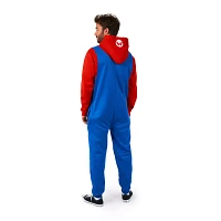 Adult Mario Jumpsuit With Hood - Super Bros.