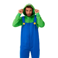 Adult Luigi Hooded Jumpsuit - Super Mario Bros.