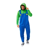 Adult Luigi Hooded Jumpsuit - Super Mario Bros.