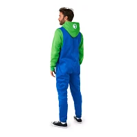 Adult Luigi Hooded Jumpsuit - Super Mario Bros.