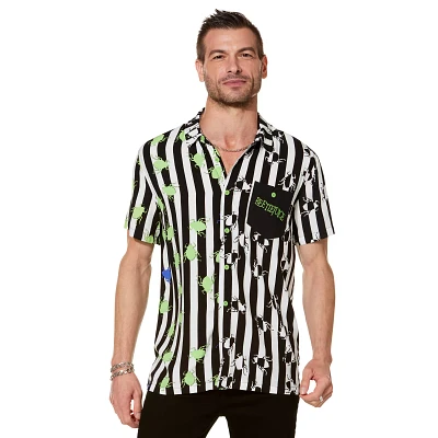 Beetlejuice Spider Button Down Shirt