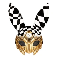 Checkered Bunny Half Mask