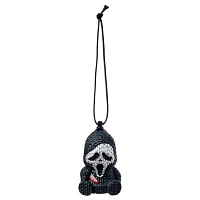 Ghost Face Metallic Silver Micro Charm