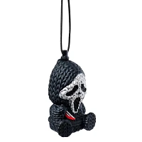 Ghost Face Metallic Silver Micro Charm