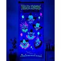 Killer Klowns from Outer Space Black Light Wall Panel