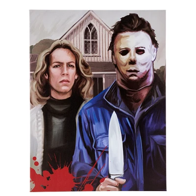 Laurie Strode and Michael Myers Canvas - Halloween