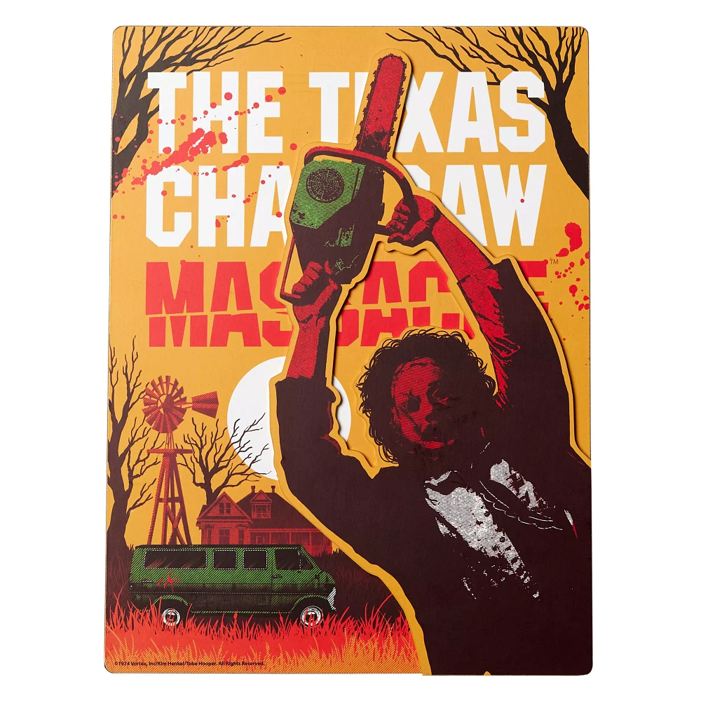 Yellow Leatherface Sign - The Texas Chainsaw Massacre