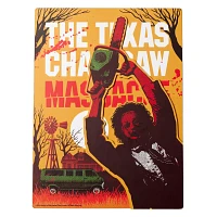 Yellow Leatherface Sign - The Texas Chainsaw Massacre