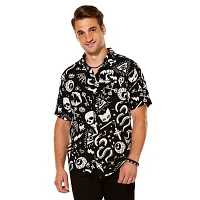 Adult Mystical Icons Button Up Shirt