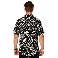 Adult Mystical Icons Button Up Shirt