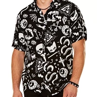 Adult Mystical Icons Button Up Shirt