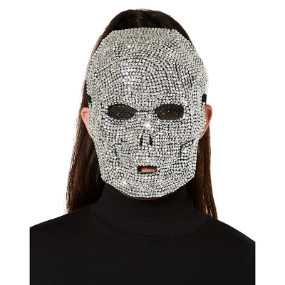 Skeleton Rhinestone Half Mask