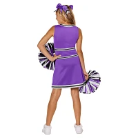 Kids Purple Cheerleader Costume