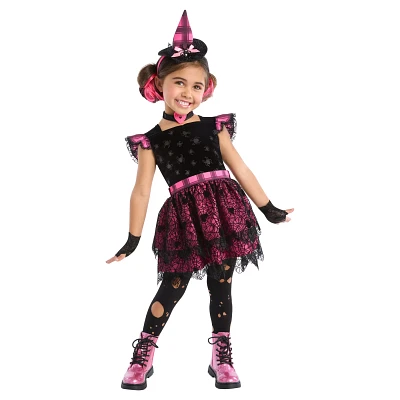 Toddler Pink Widow Witch Costume