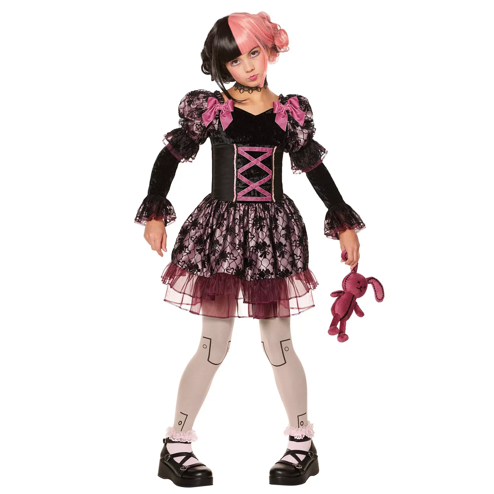 Kids Dark Rose Doll Dress Costume