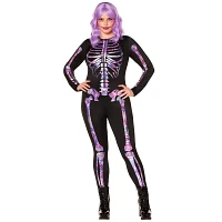 Adult Neon Skeleton Catsuit