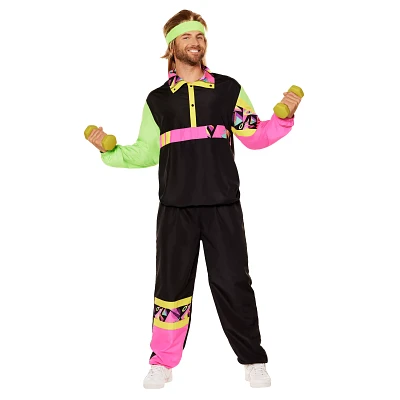 Adult 80s Neon Track Suit