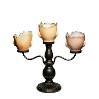 Gothic Noir Doll Head Candelabra