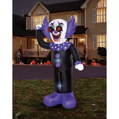 8 Ft. Spinning Eye Clown Light-Up Inflatable Decoration
