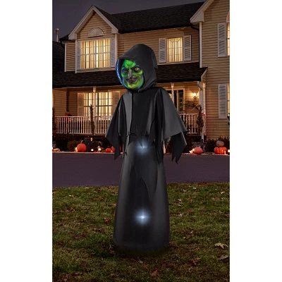 6 Ft. Masked Hooded Figure Light-Up Inflatable Decoration
