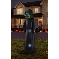 6 Ft. Masked Hooded Figure Light-Up Inflatable Decoration