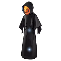 6 Ft. Masked Hooded Figure Light-Up Inflatable Decoration