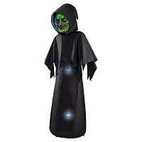 6 Ft. Masked Hooded Figure Light-Up Inflatable Decoration