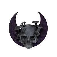 Mystical Arts Skull Moon Wall Sign