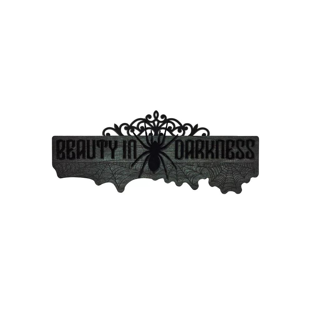 Gothic Noir Beauty in Darkness Sign
