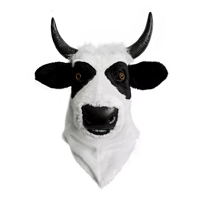 Cow Moving Mouth Full Mask
