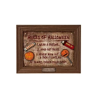Rules of Halloween Removable Magnets Sign - Trick 'r Treat