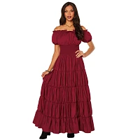 Adult Red Peasant Dress