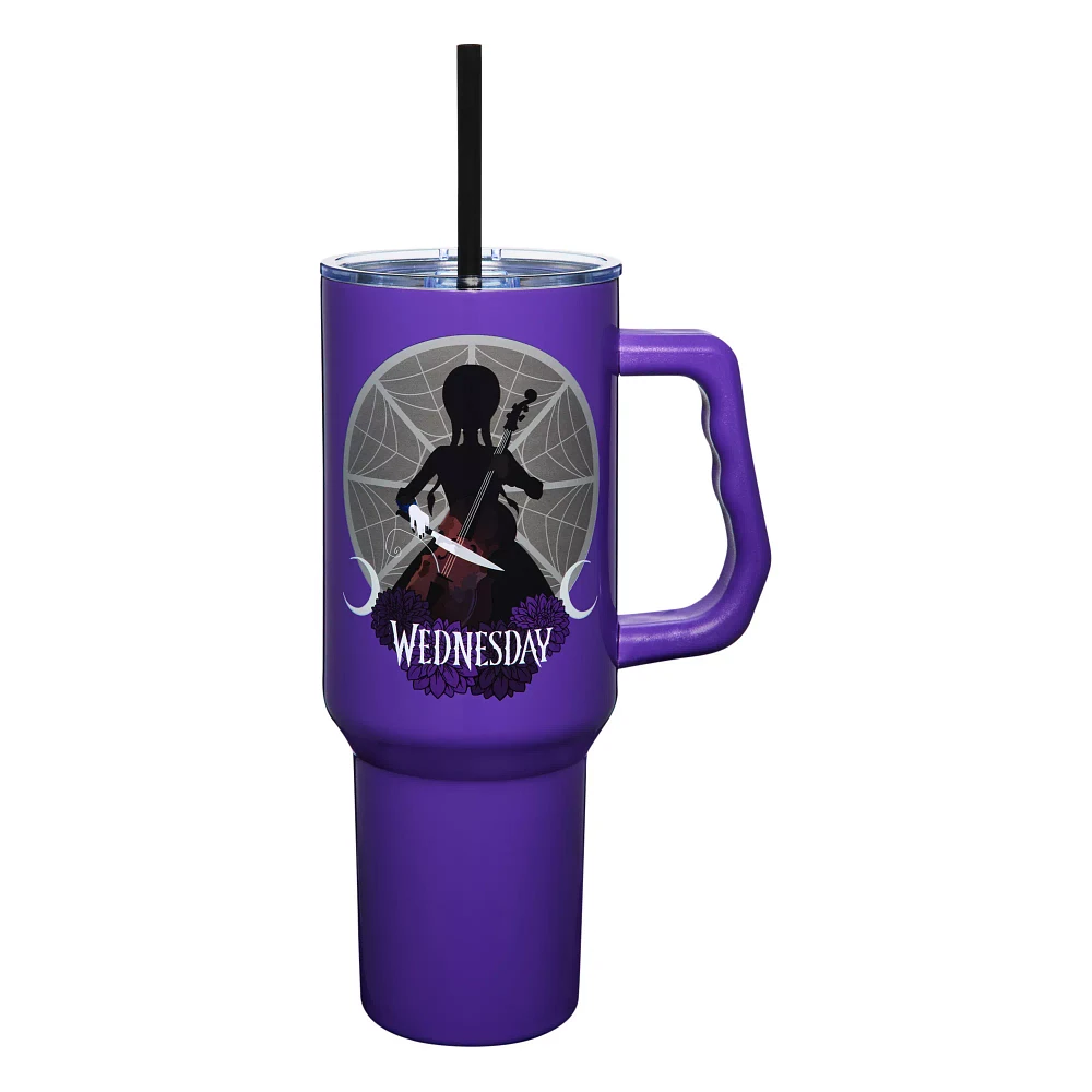 Wednesday Travel Tumbler with Straw - 40 oz.