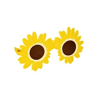 Art the Clown Sunflower Glasses - Terrifier