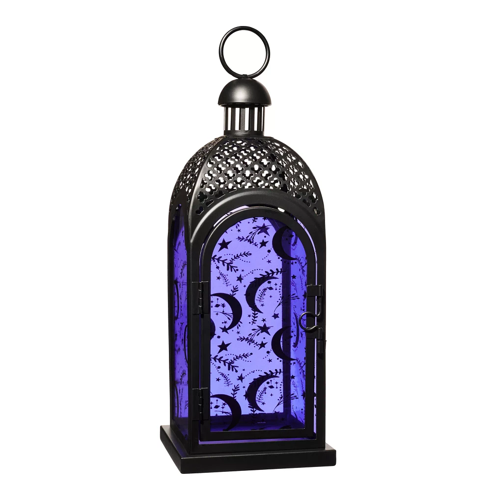 Purple Glass Moon Lantern