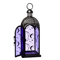 Purple Glass Moon Lantern