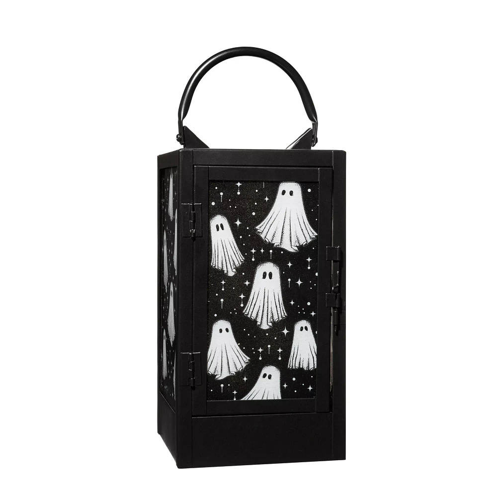 Black and White Glass Ghost Lantern