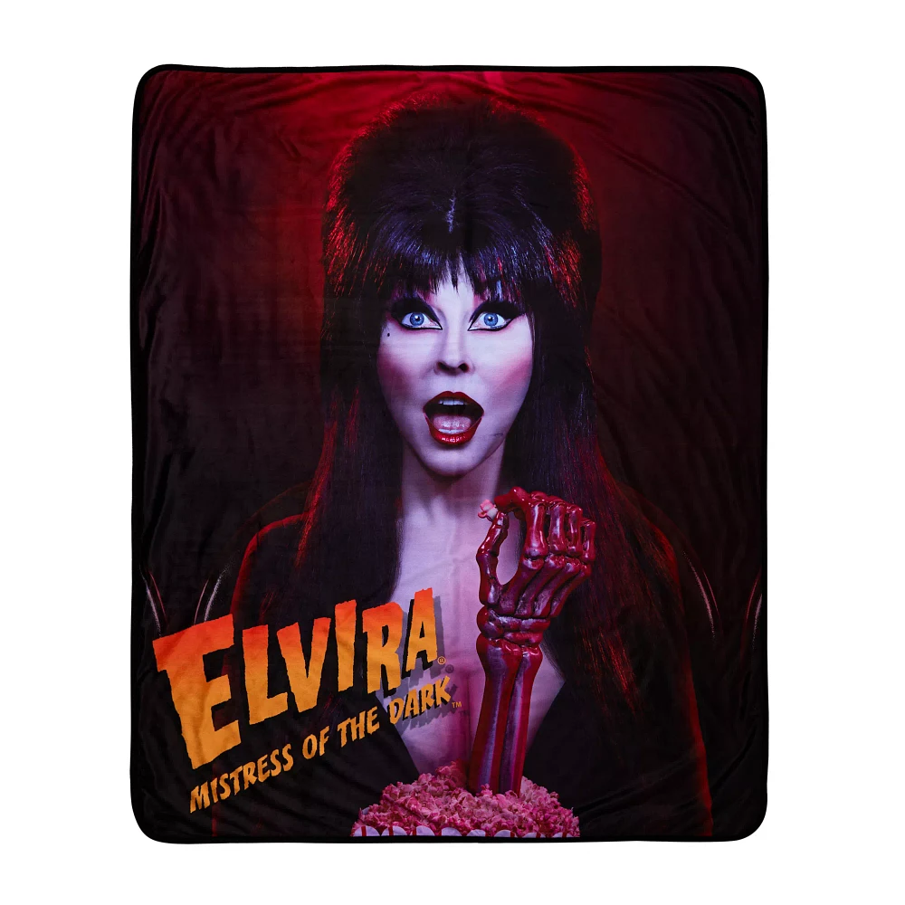 Elvira Mistress of the Dark Fleece Blanket