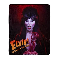Elvira Mistress of the Dark Fleece Blanket