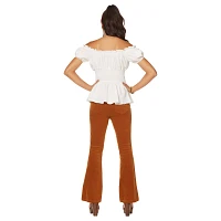 Adult White Peasant Top