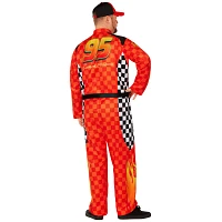 Adult Lightning McQueen Jumpsuit Costume - Cars