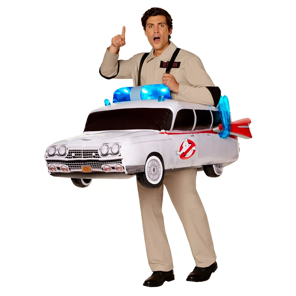 Adult Light-Up Ecto-1 Inflatable Ride-Along Costume - Ghostbusters