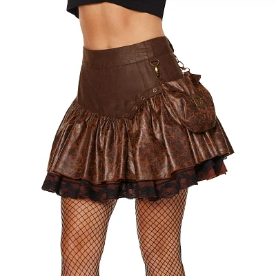 Brown Steampunk Skirt