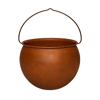 10 Inch Rusty Cauldron