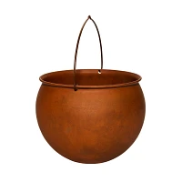 10 Inch Rusty Cauldron