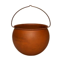 10 Inch Rusty Cauldron