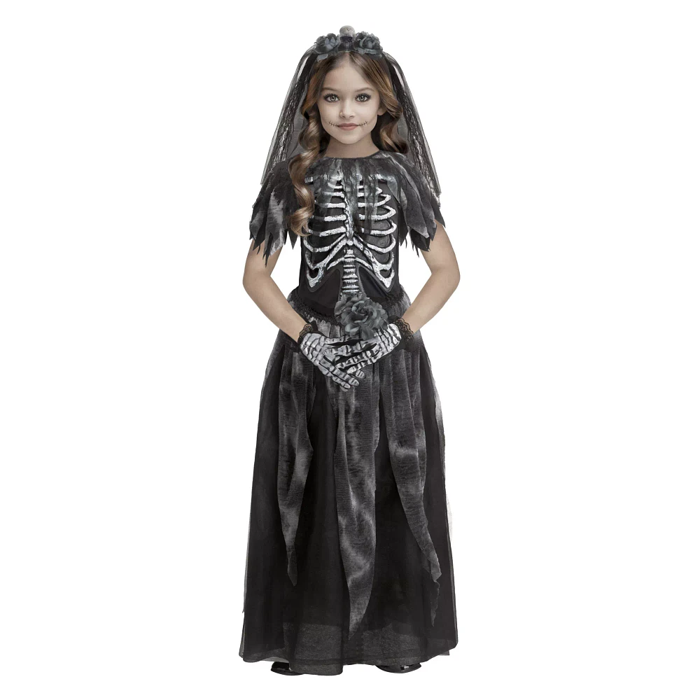 Kids Bone Bride Costume