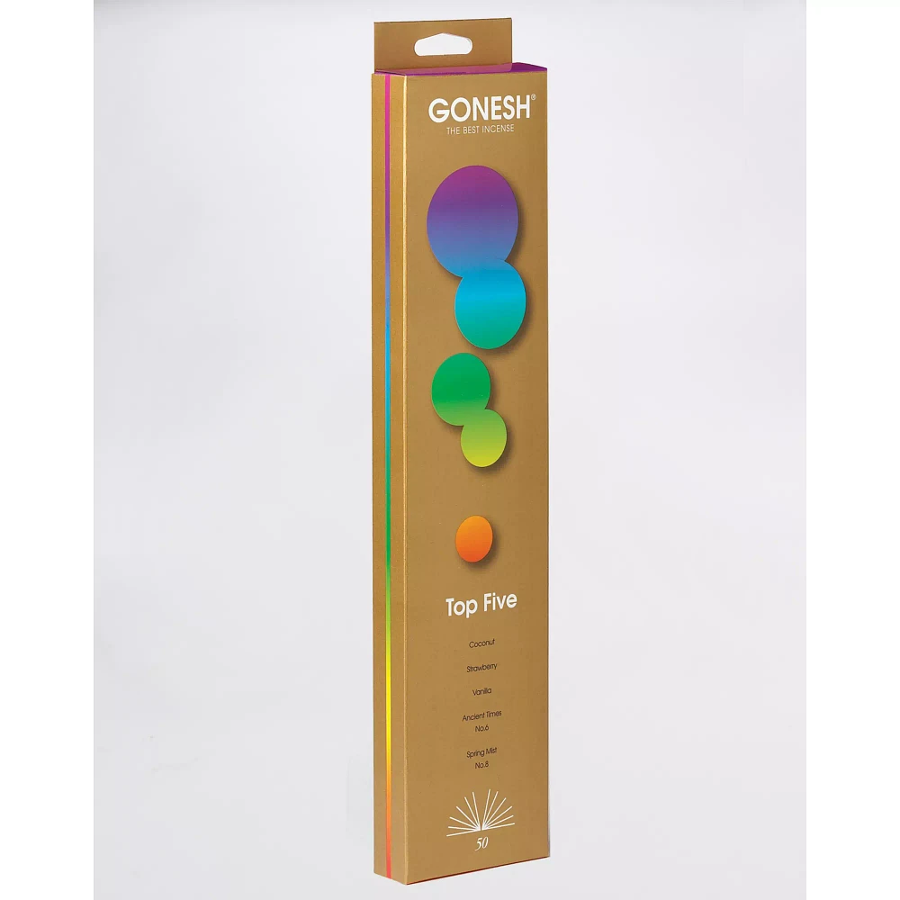 Top 5 Incense 50 Pack - Gonesh