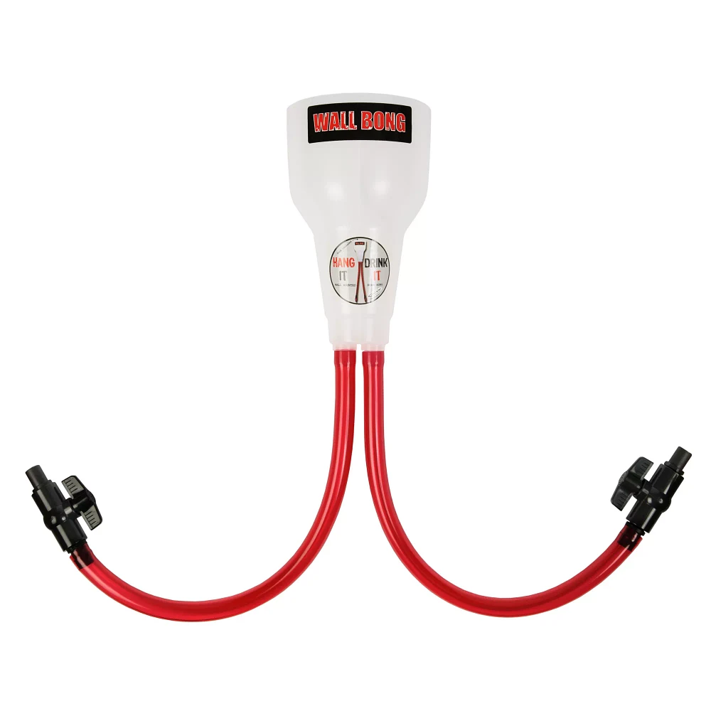 Wall Mounted Double Beer Bong - 22 Inch